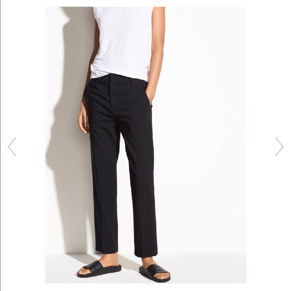 Vince. Linen pants in black